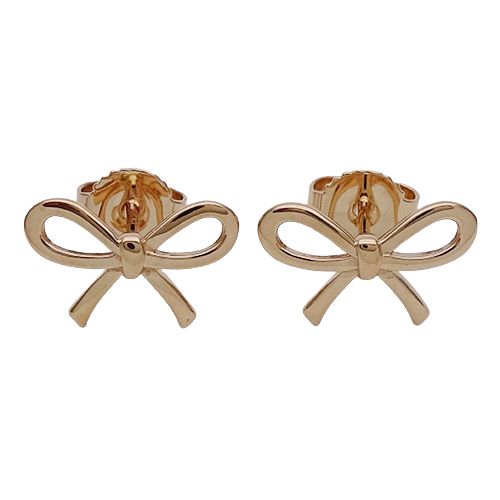 ティファニー TIFFANY&Co. ピアス レディース ブランド 750PG ボウ 