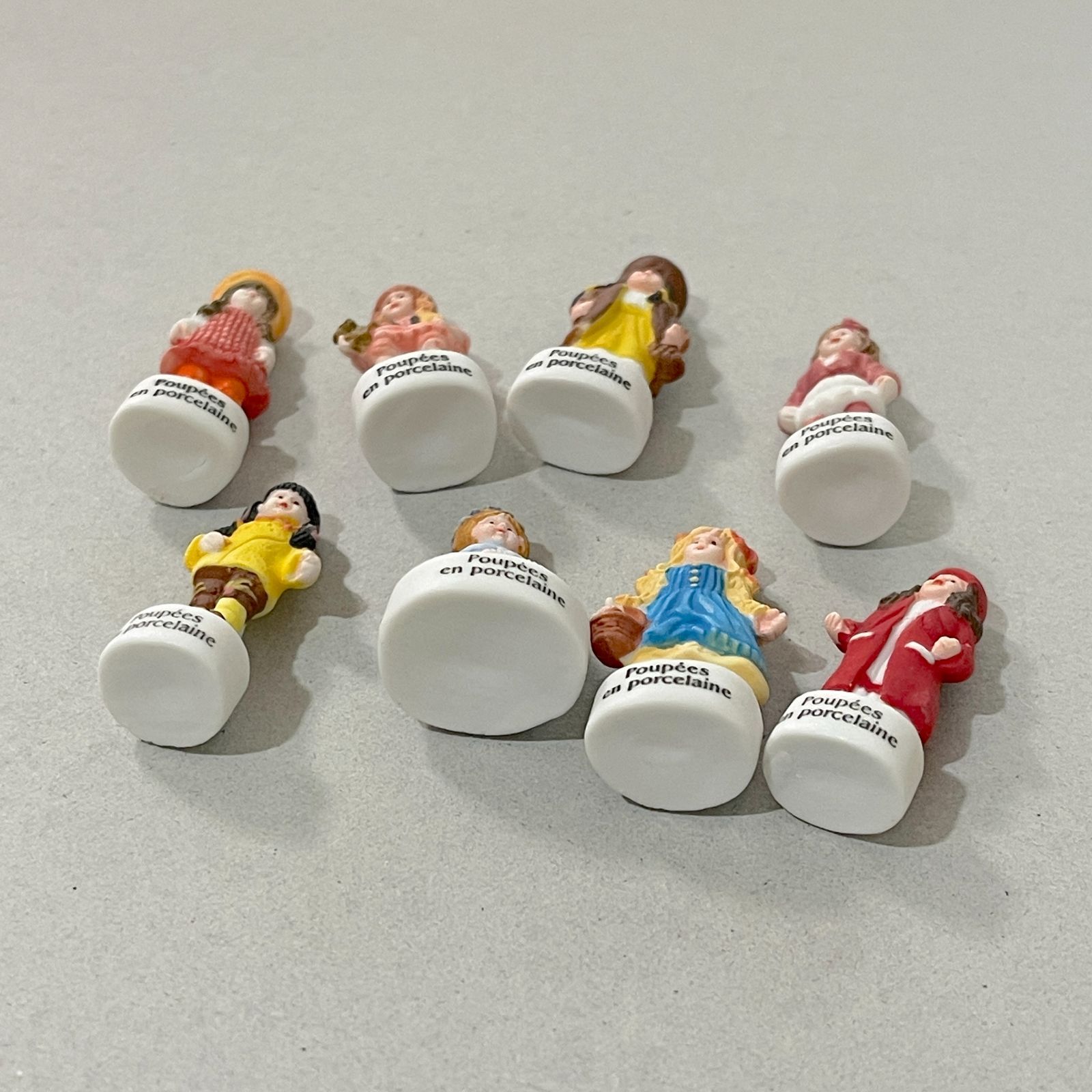 フェーヴ ポーセリン・ドール 8個 磁器の人形たち フランス フェーブ