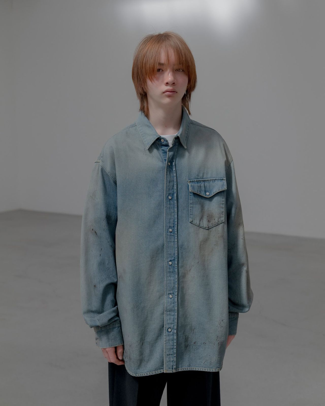 uniform experiment DENIM SHIRT 長袖シャツ UE-242041 - メルカリ uniform experiment DENIM SHIRT 長袖シャツ UE-242041 - メルカリ