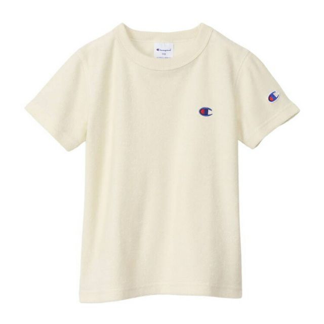 HANES ヘインズ SHORT SLEEVE アイボリー 110サイズ CK-X302 34 | スポーツ 運動 服 衣類 ウエア ウェア トップス ショートスリーブ Tシャツ 半袖 着心地 テリークロス素材 刺繍 デザイン シンプル 機能