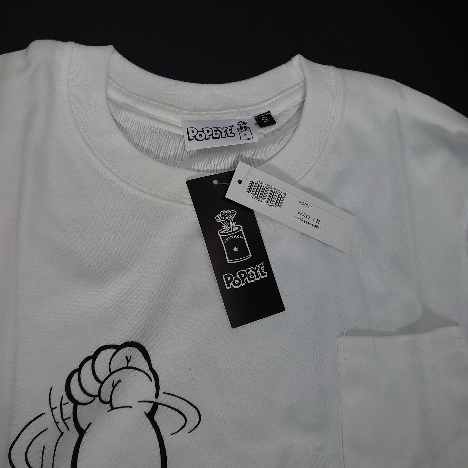 POPEYE Tシャツ（新品未使用）　ポパイ POPEYE tシャツ ポパイ オーバーサイズ半袖Tシャツ キッズ 子供