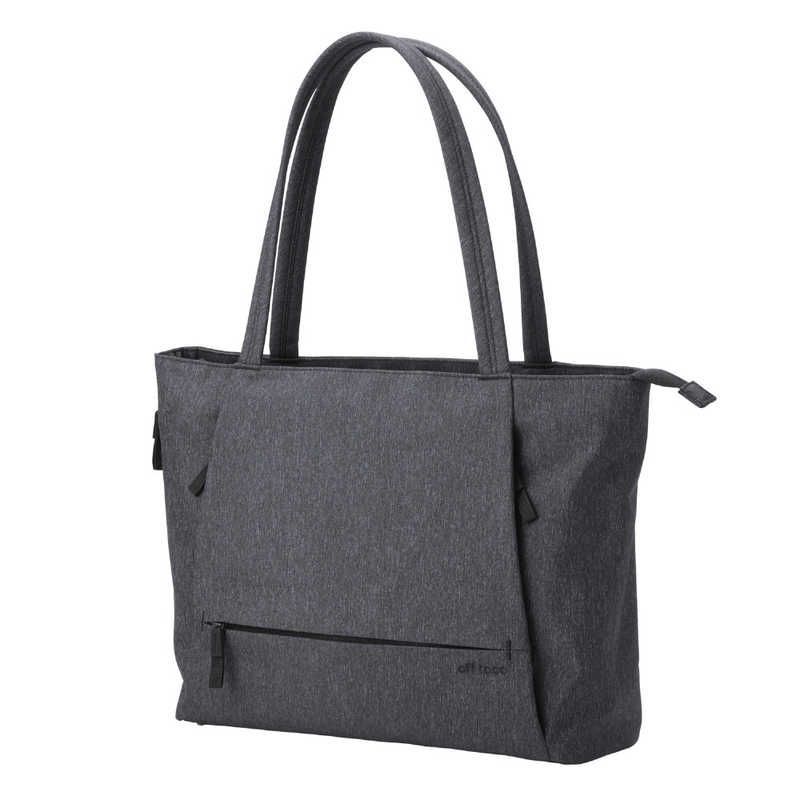 送料無料 ♥ 未開梱 エレコム ELECOM トートバッグ 肩掛け バッグ 12L 撥水加工 15.6インチノートPC収納 A4 対応 ボトルホルダー付き off toco ブラック BMOFTBL01BK