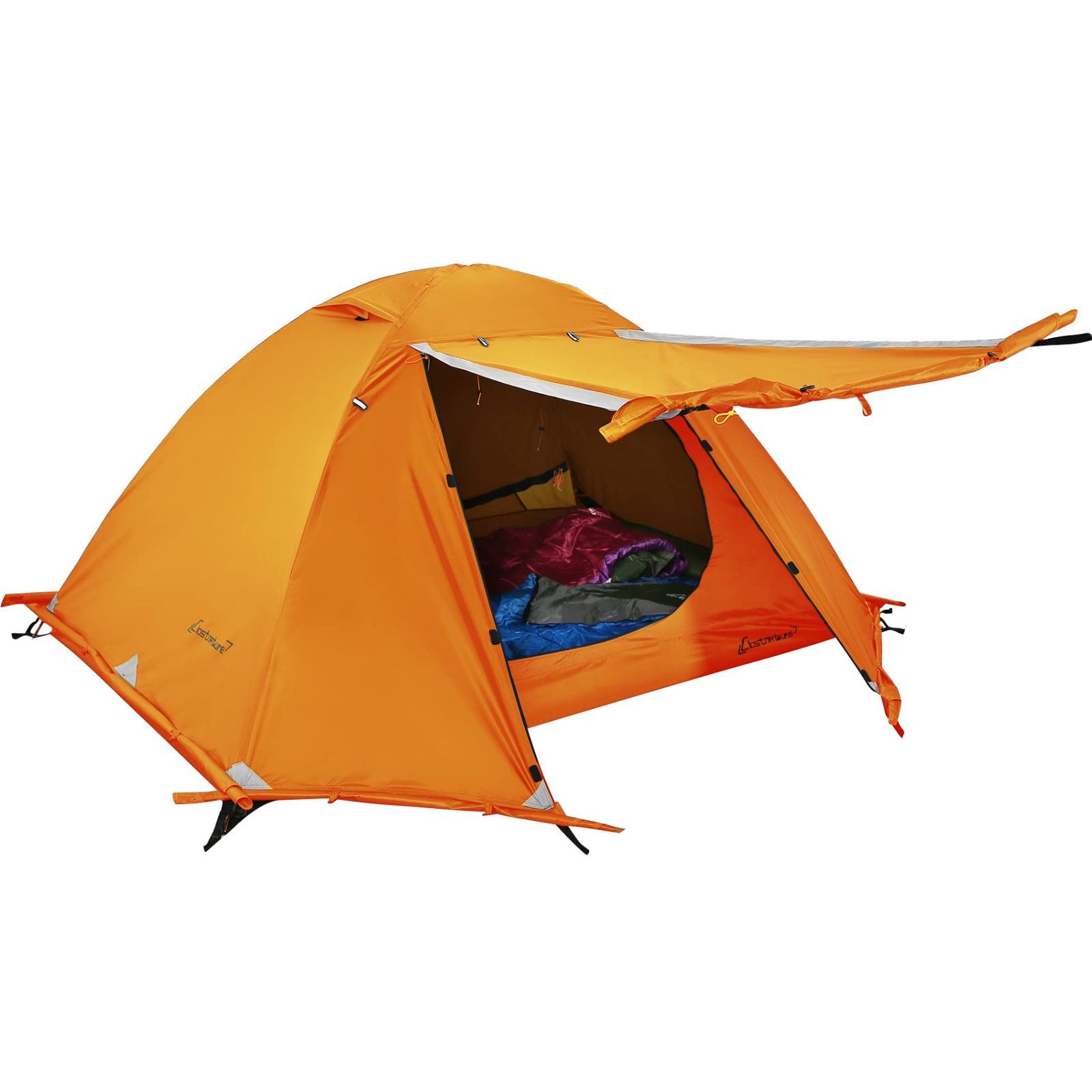 Clostnature テント 1-2人用 キャンプ 冬用テント - 軽量 簡易 二重層