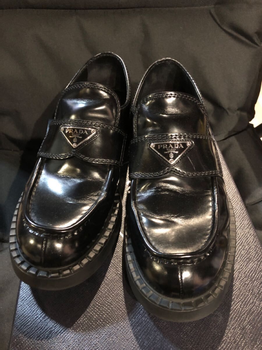 PRADA ローファー PRADA【入手困難】☆ブラッシュドレザー ローファー☆全色