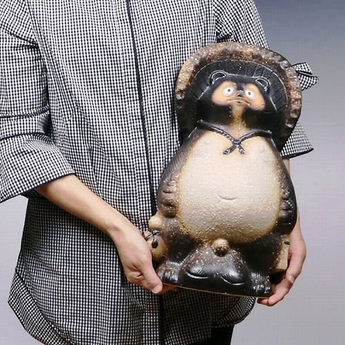 信楽焼 たぬき 置物 高さ40.5cm 陶器 13号古代風狸 ta-0309 信楽焼 たぬき 置物 高さ40.5cm 陶器 13号古代風狸 ta-0309