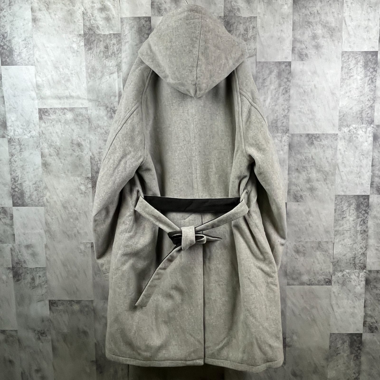 日本製 bukht ブフト カシミヤ混 ウール フーディーロングコート 日本製 bukht ブフト カシミヤ混 ウール フーディーロングコート