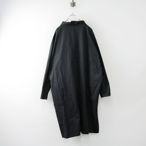 近年 Y's Yohji Yamamoto ワイズ ヨウジヤマモト YW-D81-002 BORN PRODUCT スタンドカラー ロングシャツ  1/ブラック【2400013219914】