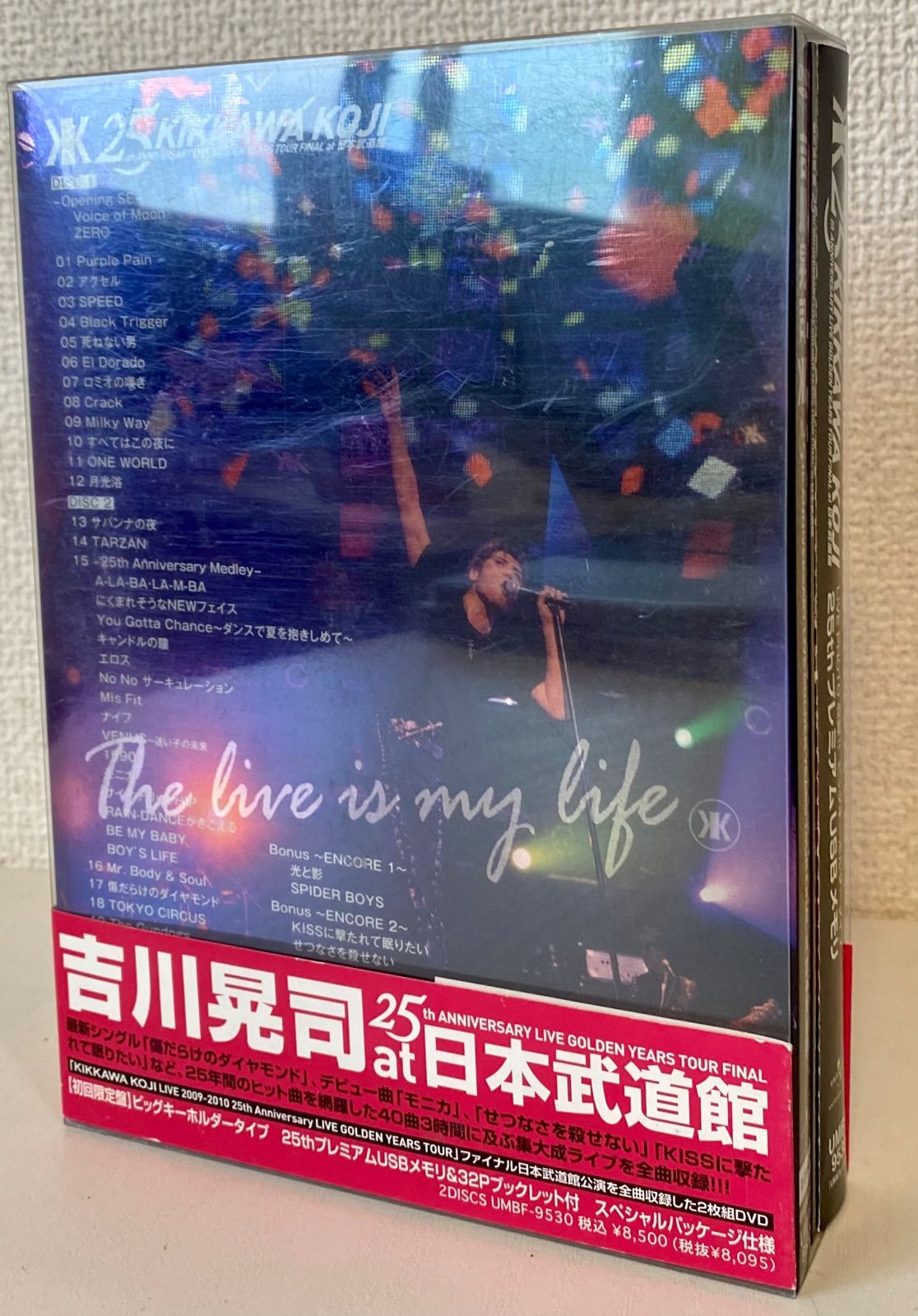 e/【初版限定盤USB付】吉川晃司25周年ライブDVD ANNIVERSARY