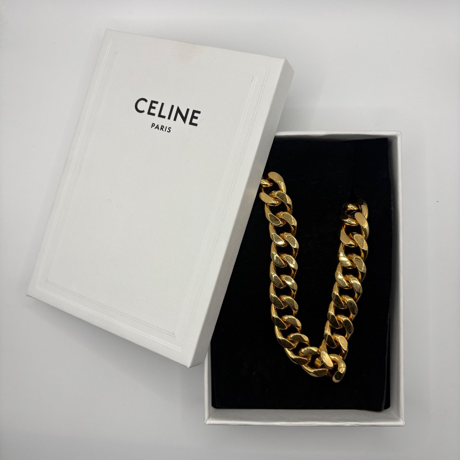 CELINE セリーヌ MAILLON チェーン ネックレス 460GV6BRA 新品未使用訳アリ】CELINE MAILLON CHAIN NECKLACE セリーヌ