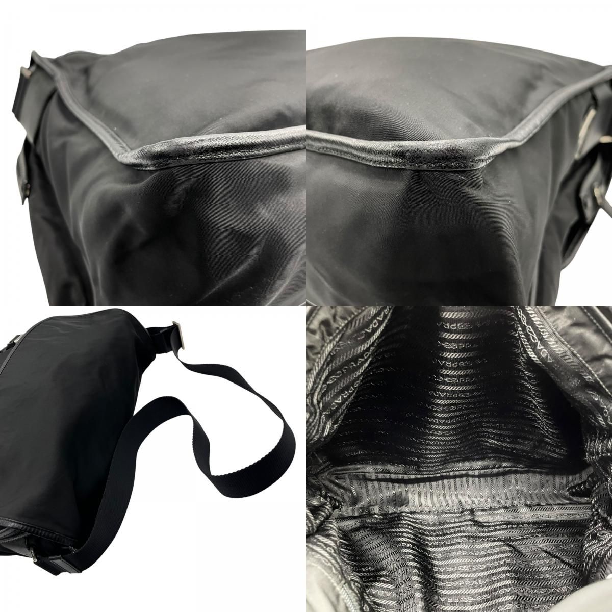 美品 プラダ PRADA ショルダーバッグ メッセンジャーバッグ ナイロン