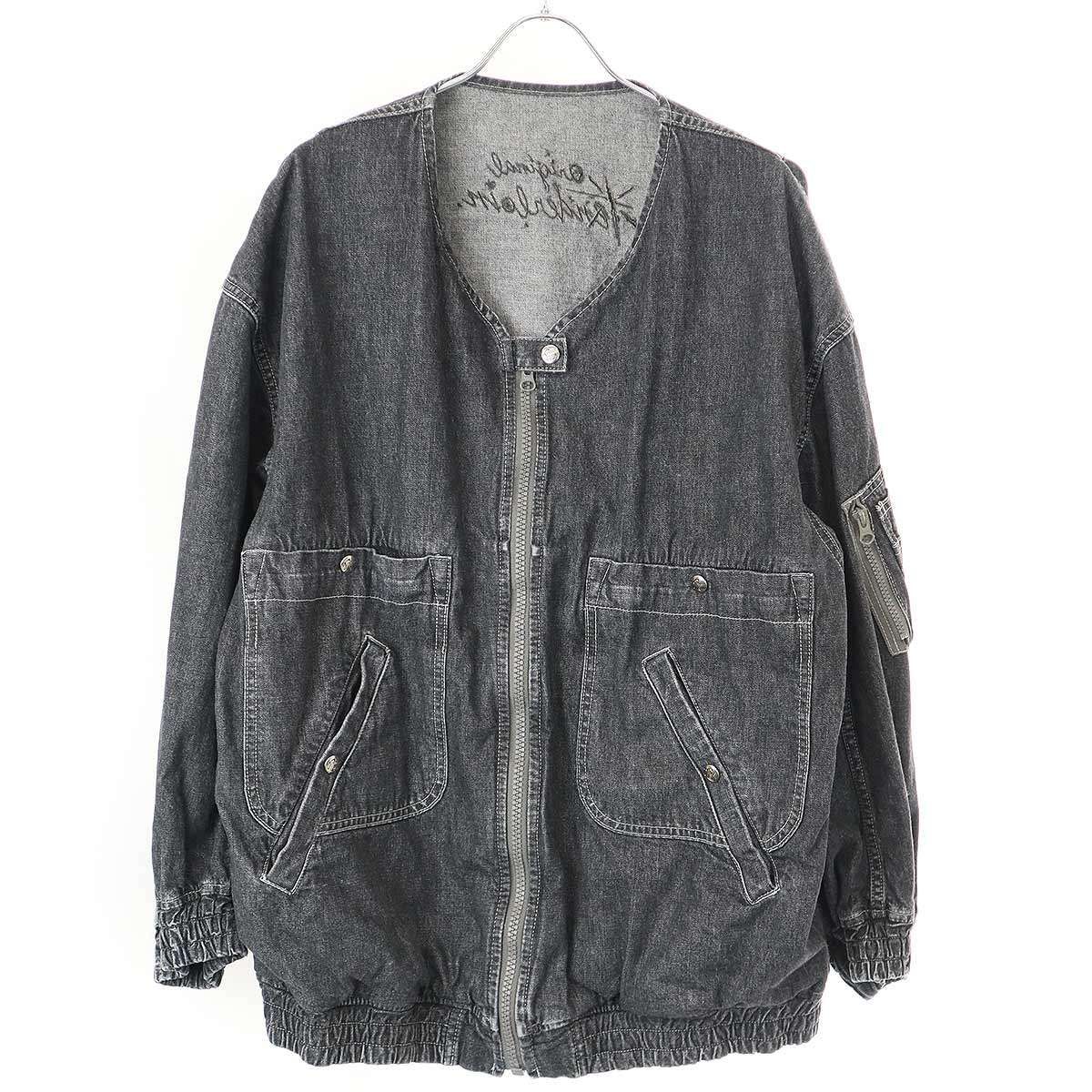 TENDERLOIN テンダーロイン DENIM MA-1 ジップアップデニムブルゾン 