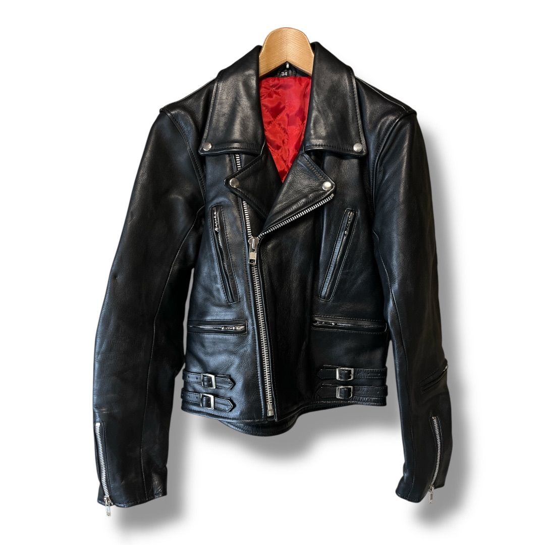 freedom フリーダム レザーダブル ライダースジャケット ロンジャン