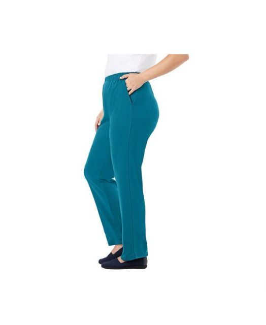 【送料無料】 ナインウェスト レディース カジュアルパンツ ボトムス Women's Nine West High Rise Slim-Straight Ponte Pants Mineral Black