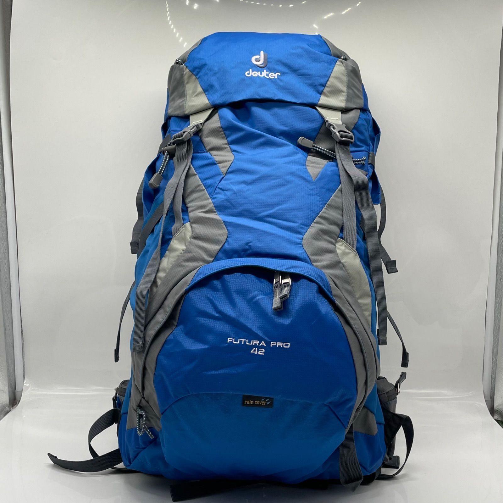 BN6591● deuter Futura Pro 42 ドイター バックパック リュック ブルー系×グレー アウトドア 登山