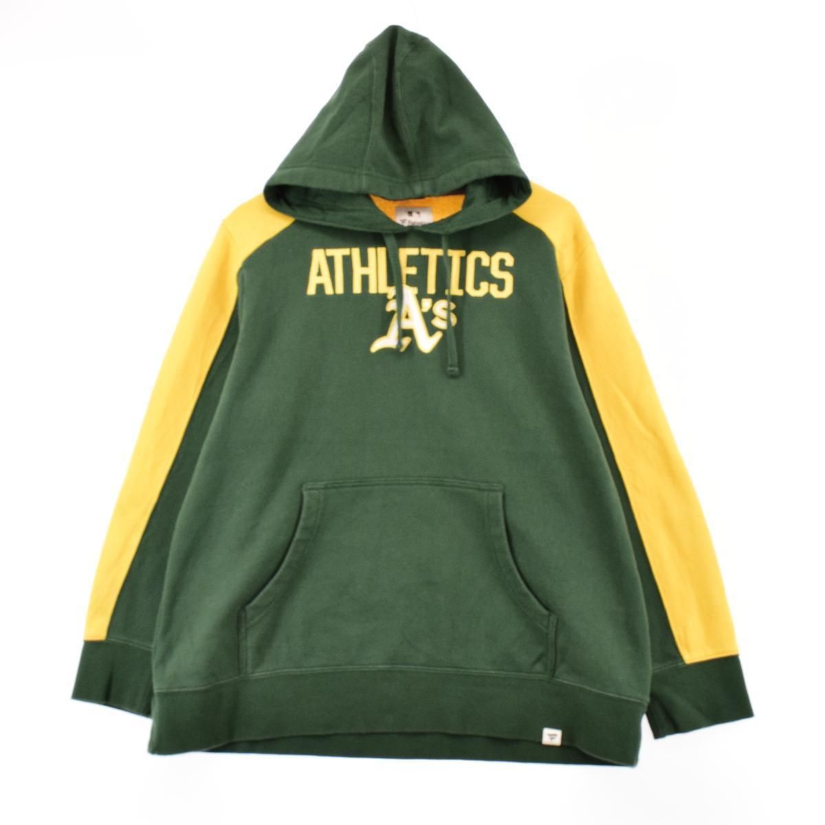 古着 Fanatics MLB Oakland Athletics オークランド アスレチックス スウェットプルオーバーパーカー メンズL/eaa305529