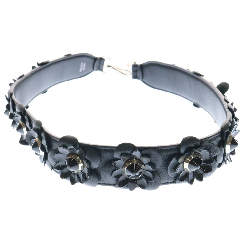 FENDI スタッズデザイン レザーブレスレット モンスターレザーブレスレット – willow