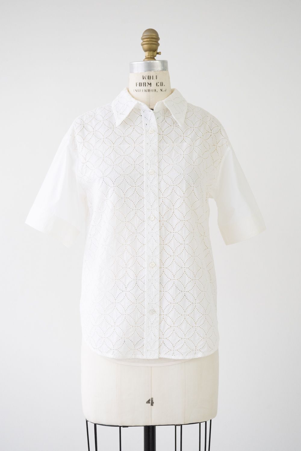 LOUIS VUITTON ルイ ヴィトン モノグラム レース 総柄 シャツ