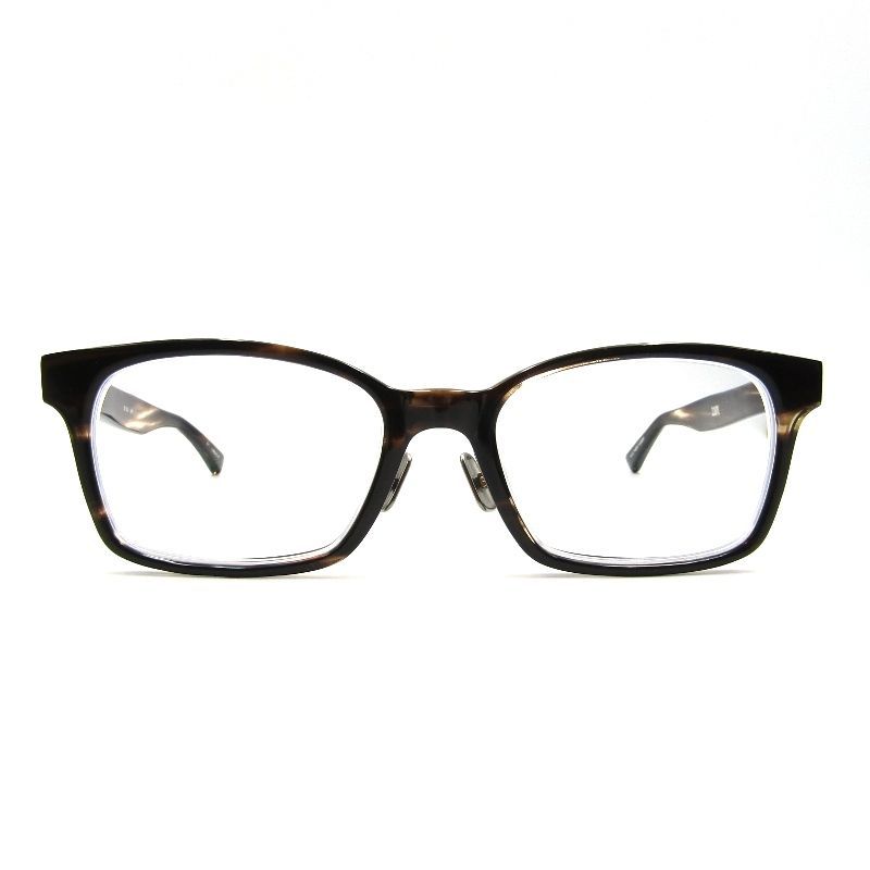 美品 DJUAL デュアル メガネフレーム S-03 度入り 日本製 ウェリントン  