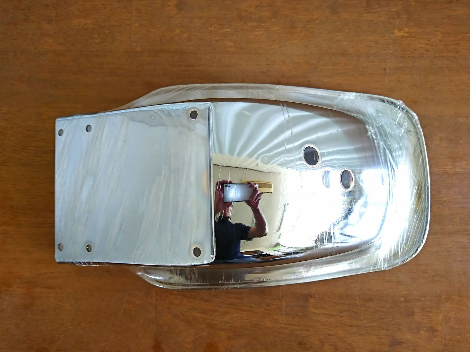 20073】ゼファー1100/750 Z2タイプ鉄メッキリアフェンダー(赤ランプ