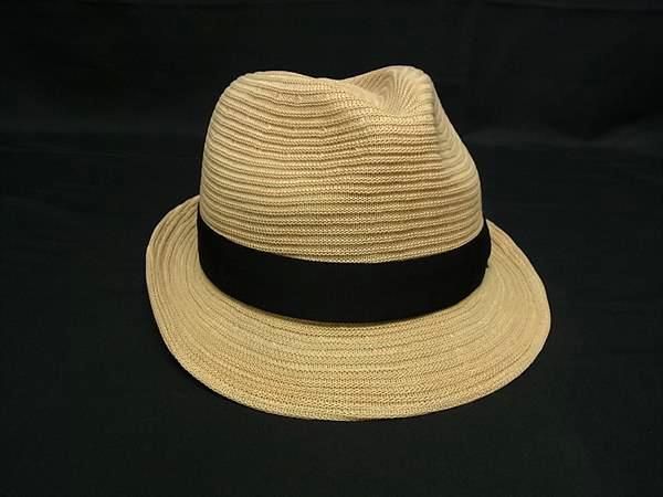 BORSALINO ボルサリーノ パナマ コットン×ポリエステル ハット 帽子 表記サイズ LL 59cm メンズ ベージュ系 FR1426