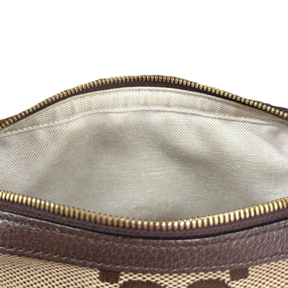 グッチ ジャンボGG ショルダーバッグ レザー 675891 ベージュ レディース GUCCI  中古 GUCCI（グッチ） ジャンボGG ショルダーバッグ レザー 675891 ベージュ