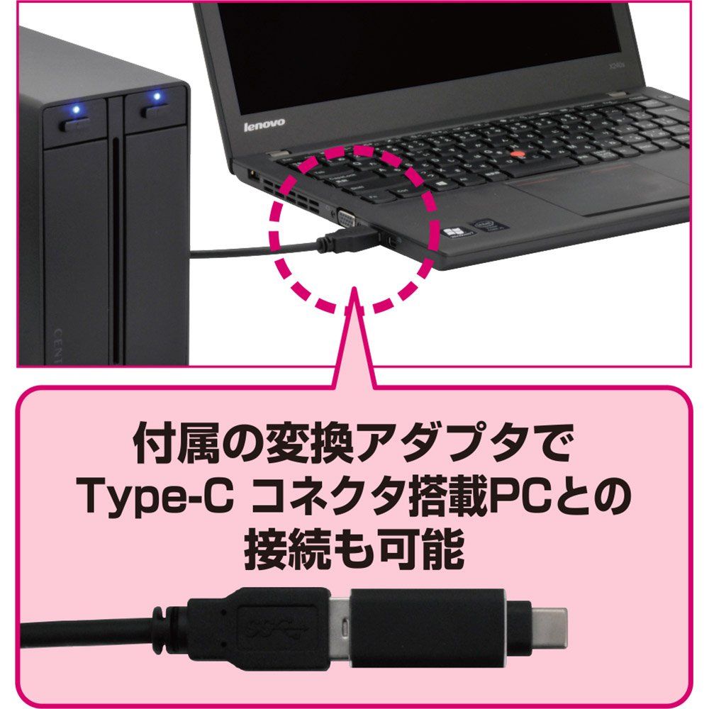 RAID機能搭載 USB3.1
