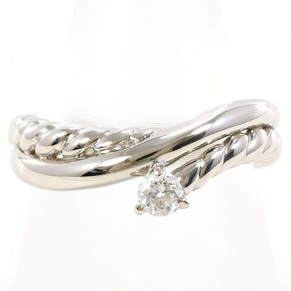 PT900 リング ring 指輪 11号 ダイヤ 0.13 総重量約5.5g