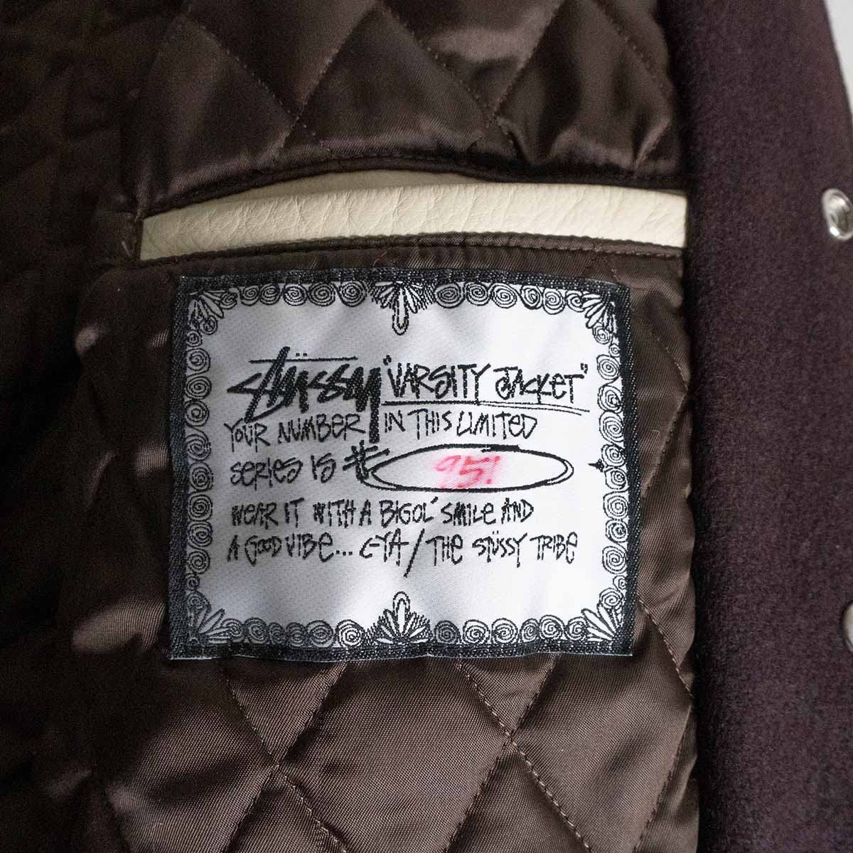 雰囲気抜群】STUSSY【90s スタジャン】M オールド ステューシー