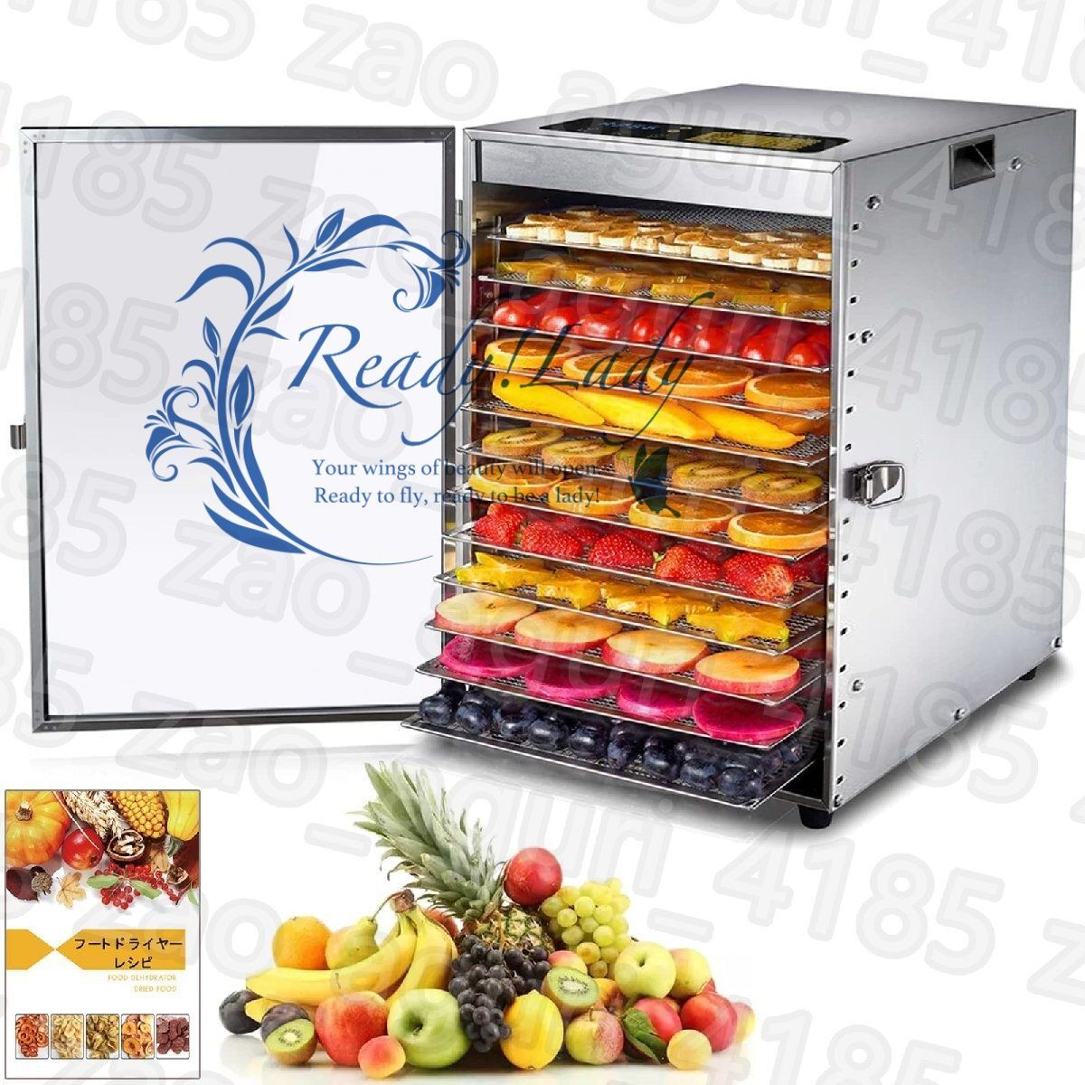 2024新版 ステンレス鋼 フードドライヤー 18層大容量 食品乾燥機 食品