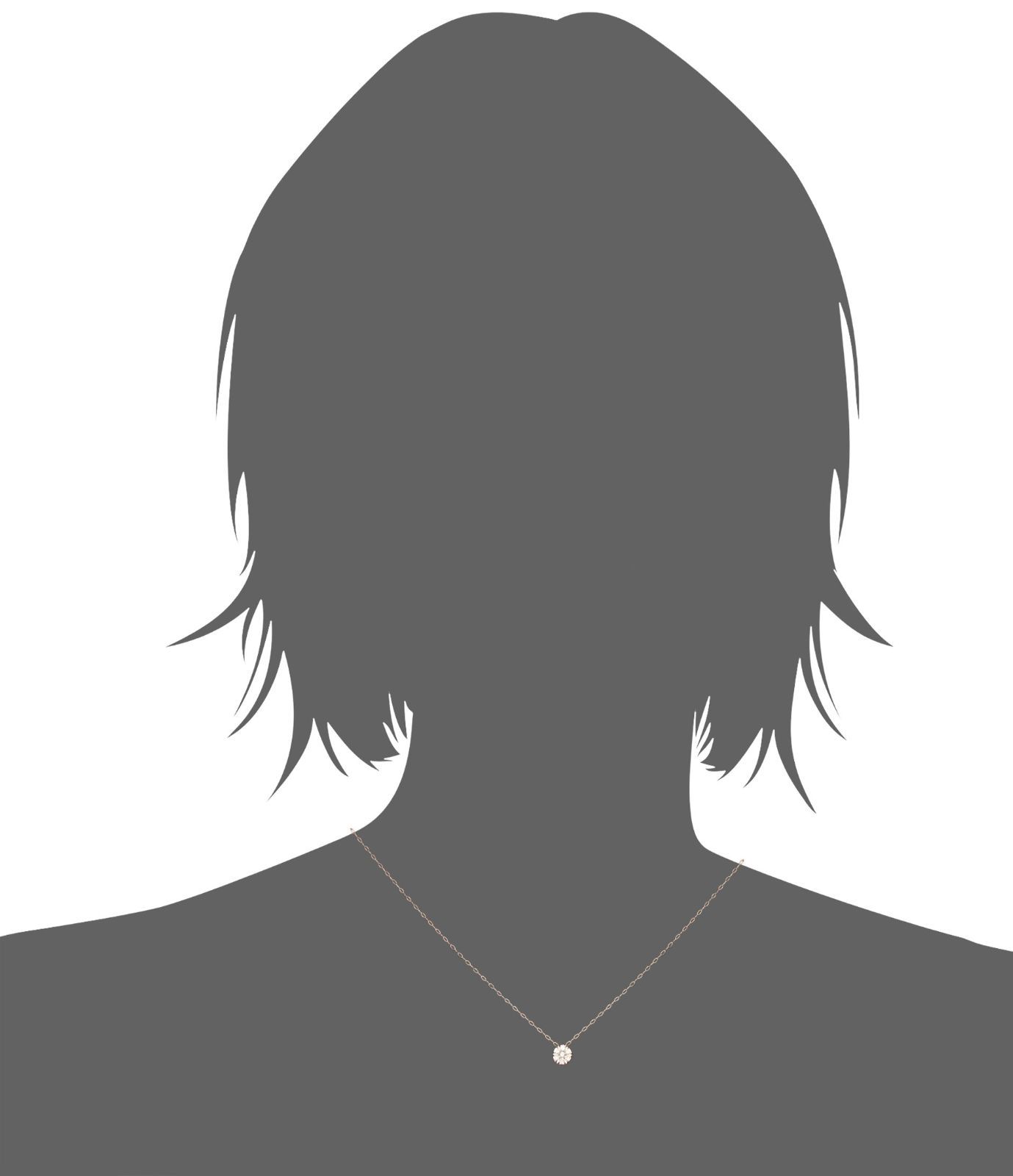 ダイヤモンドK10ピンクゴールドネックレス 0442-7243-0011-0000