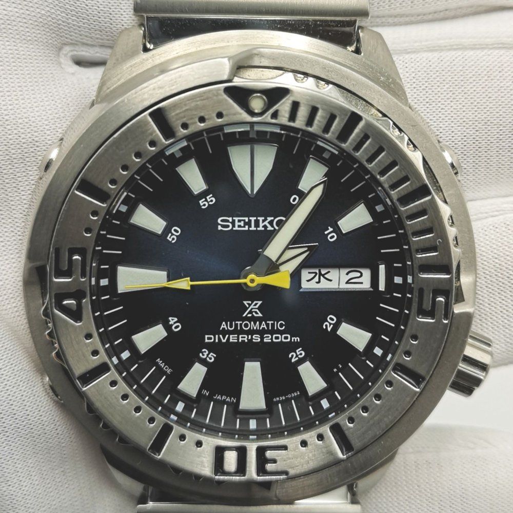 SEIKO セイコー SBDY055 ブルー ケース 46.1×49mm 手首周り 19.5cm メンズ腕時計 JW-83