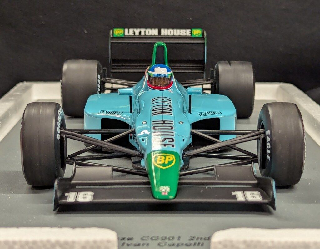MINIMAX 1/18Sparkmodel Leyton House CG901 No.16 2nd French