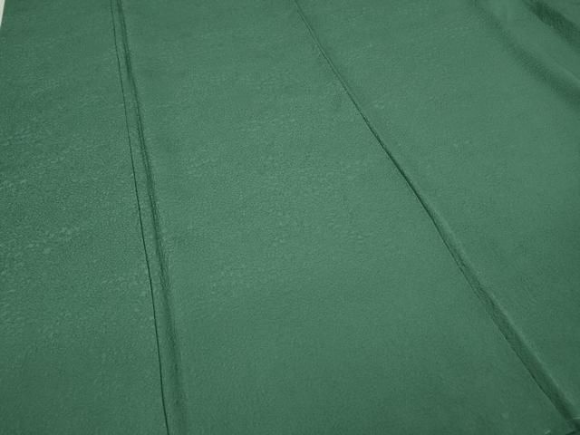 平和屋着物○上質な色無地 草花地紋 山吹茶色 正絹 逸品 AABB3861ck