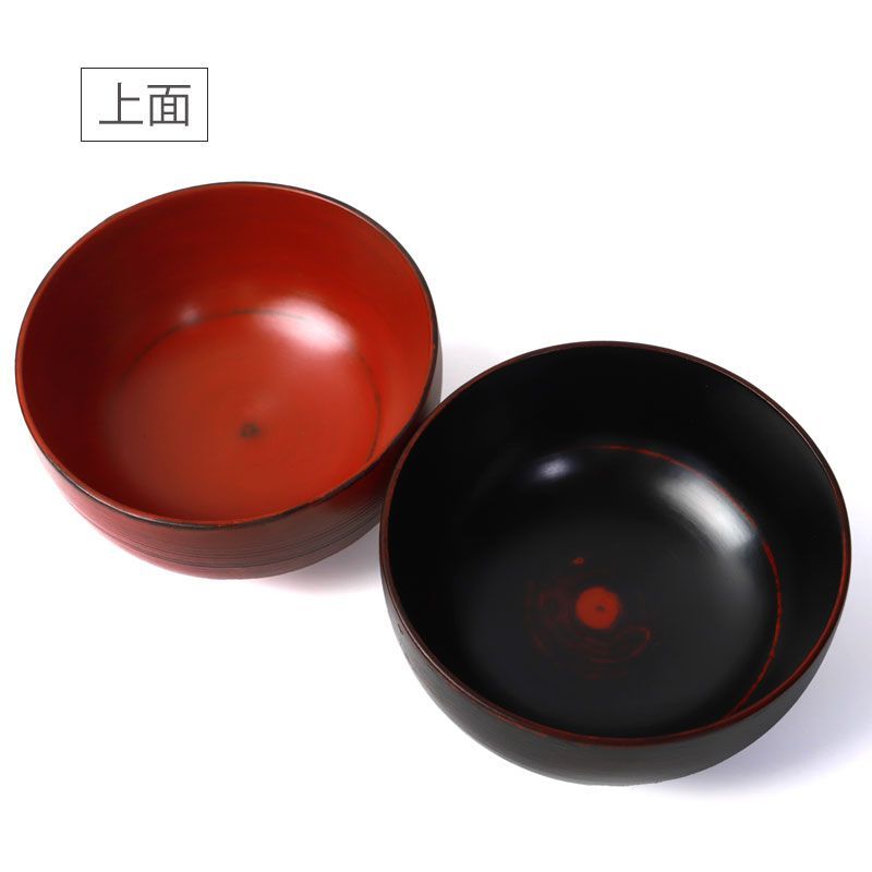 アンティーク吸い物椀10客　木製根来塗り　あけぼの　漆器　当時物 骨董 天然木 吸物椀 蓋付き 御椀 10客セット ヴィンテージ 吸い物椀 吸物