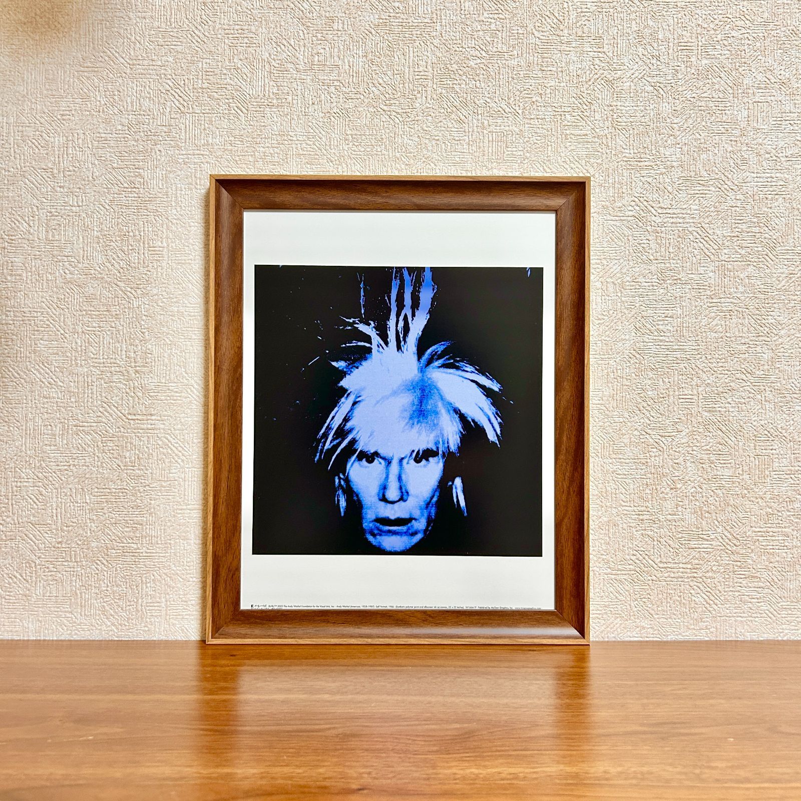 【貴重】Andy Warhol 1989 originalポスター　マット額装 Andy Warhol Exhibition Poster: A Retrospective (Original