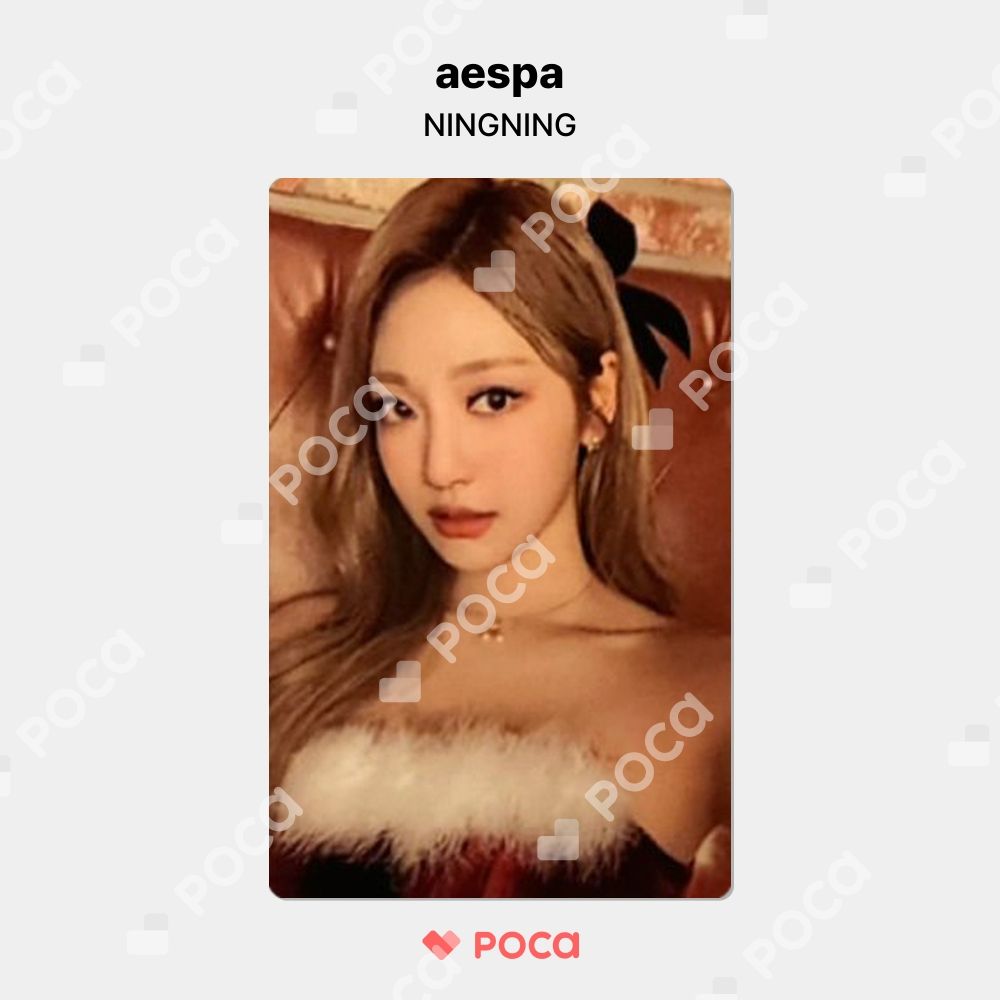 aespa - aespa ニンニン　ningning トレカ　pink クリスマス aespa ニンニン トレカ 2022 PINK CHRISTMAS PHOTO CARD RANDOM
