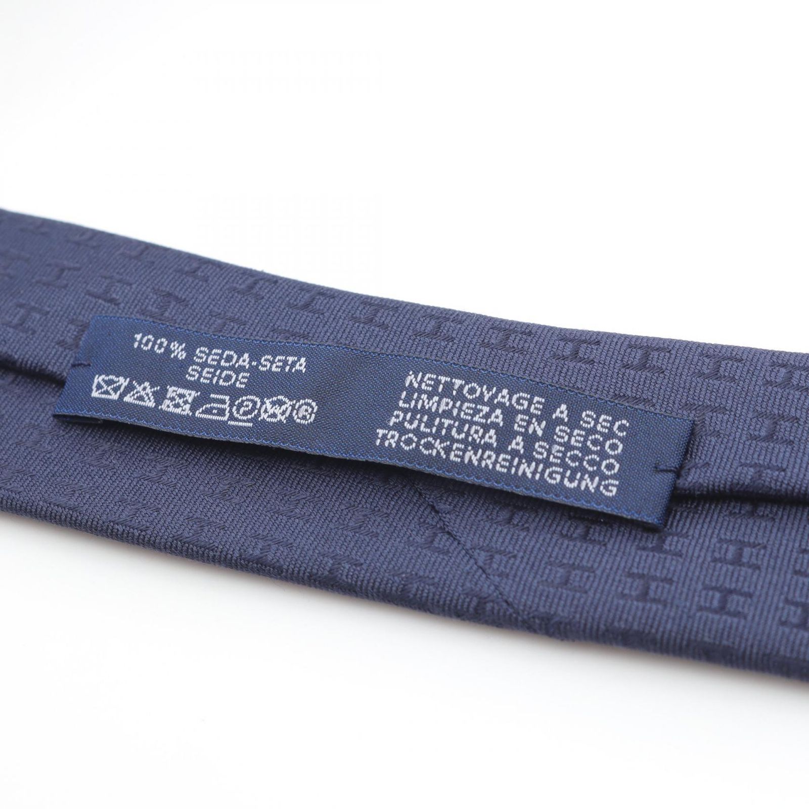 HERMES ブルーネクタイ 未使用 HERMES - エルメス HERMES H柄 ネクタイ 衣料品 シルク シルク