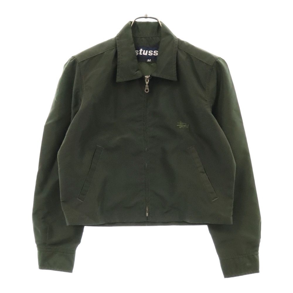 STUSSY (ステューシー) 90S ロゴ刺繍 ナイロン 短丈 ジップアップ 