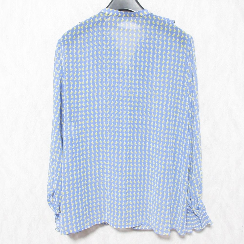 美品 22SS ANAYI アナイ スモールヨットプリントブラウス サイズ38 ブルー レディース 古着 中古 美品 22SS ANAYI アナイ スモールヨットプリントブラウス サイズ