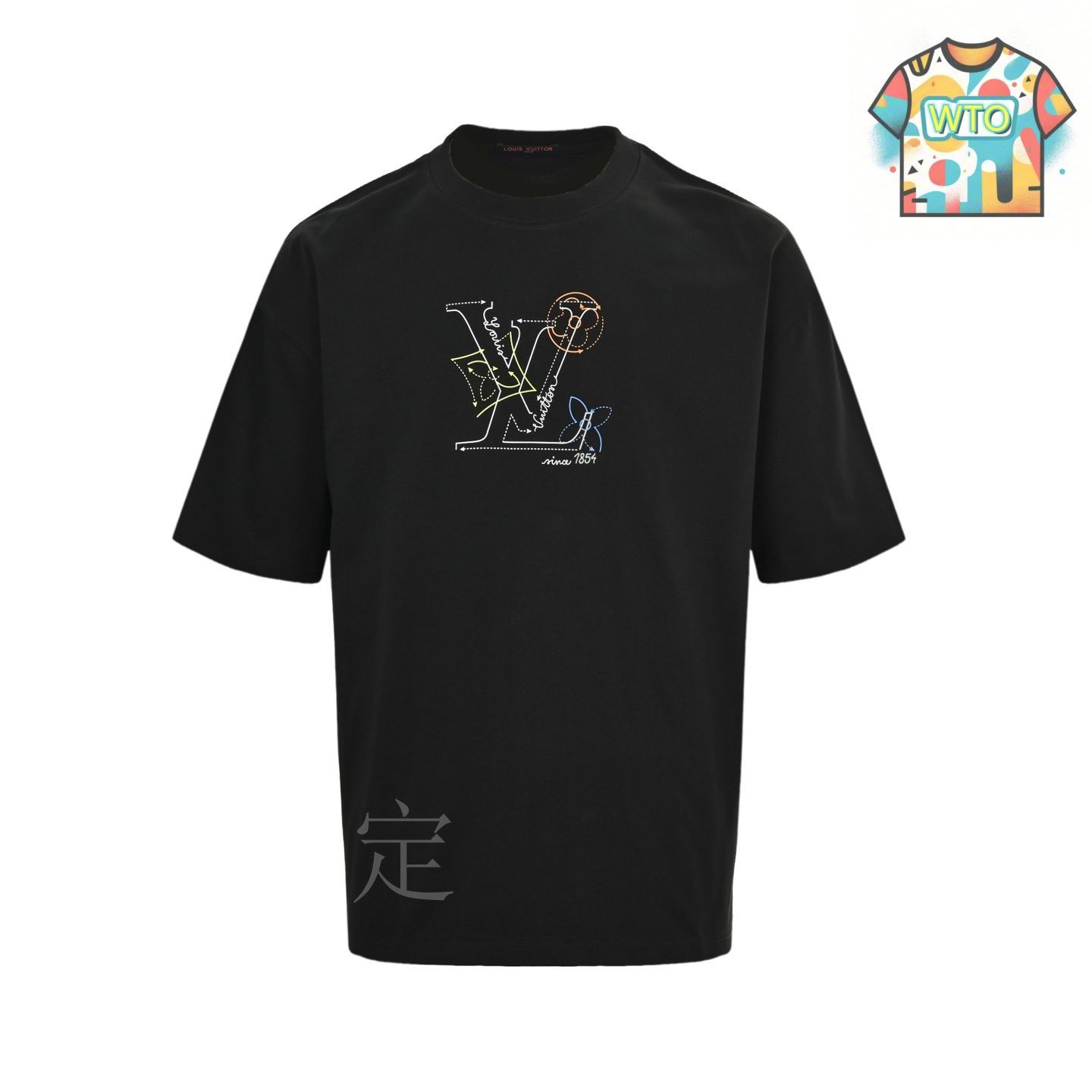 25AW★Louis Vuitton★スカーフプリントTシャツ 今日特価】Louis Vuitton 25SS 破線ロゴプリント ショート