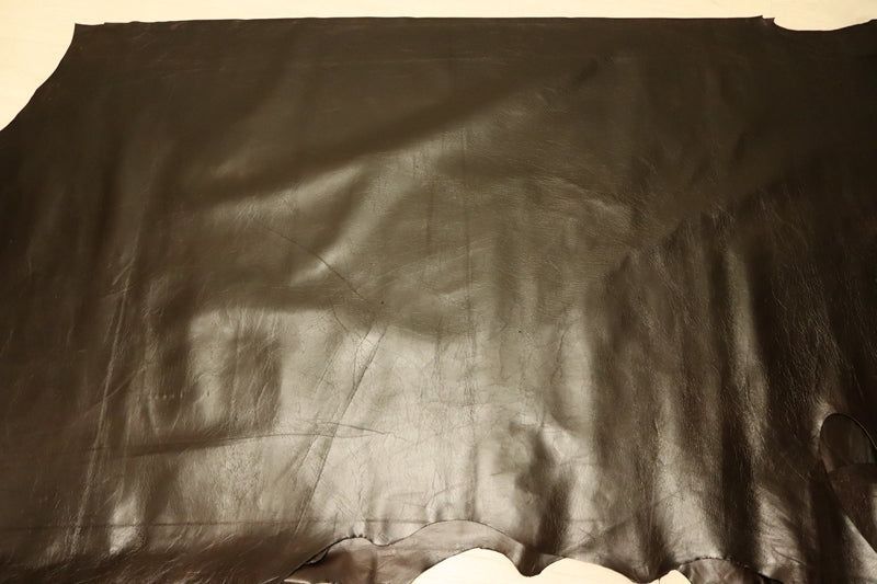 ヴィンテージ 295ds クロム革 牛革 イタリア レザー クラッキング加工 はぎれ 一枚革 レザークラフト 革 皮 本革 diy 生地 材料 ダークグレー 224ds クロム革 牛革 イタリア レザー シボ型