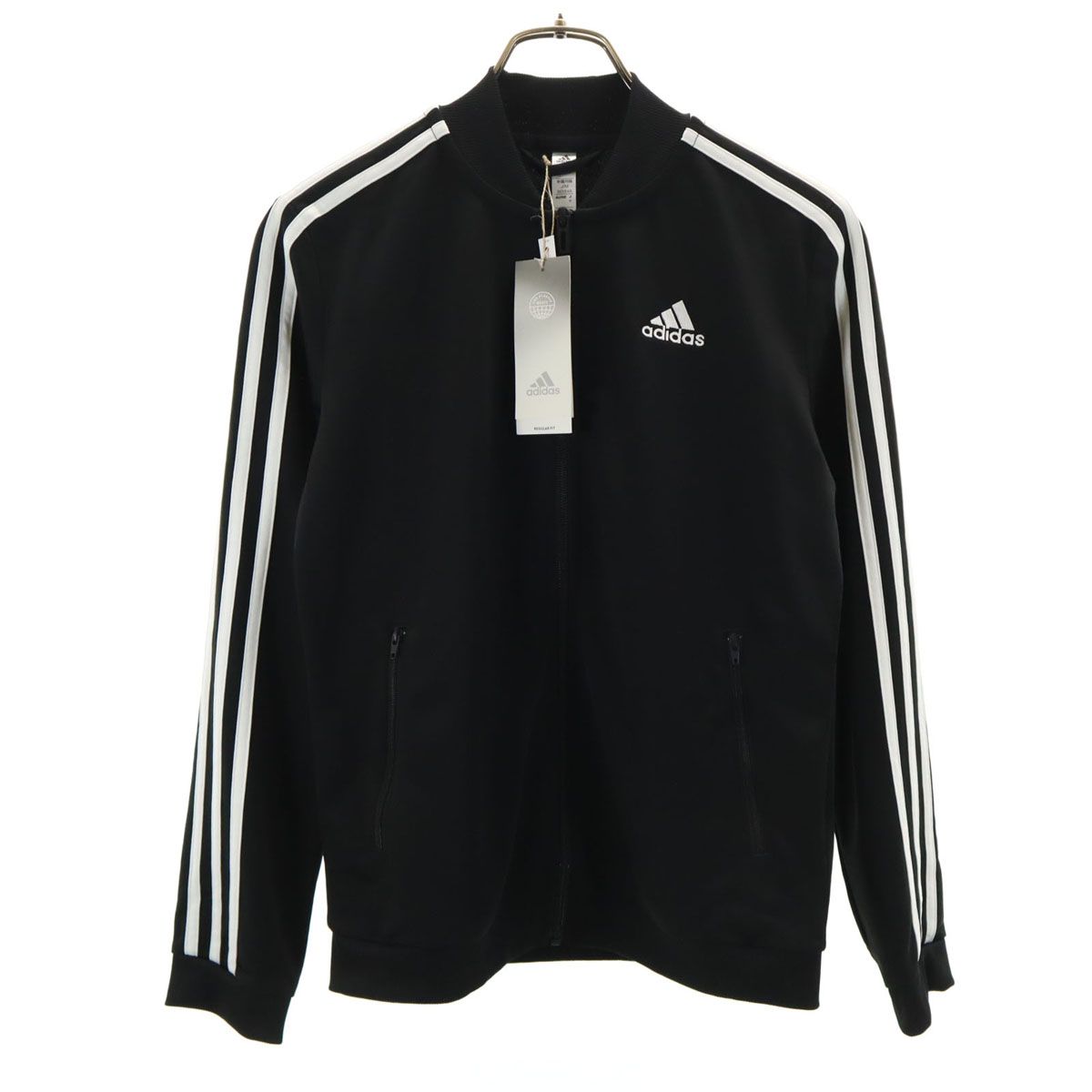 1990's adidas トラックジャケット ピンクライン 紺 L