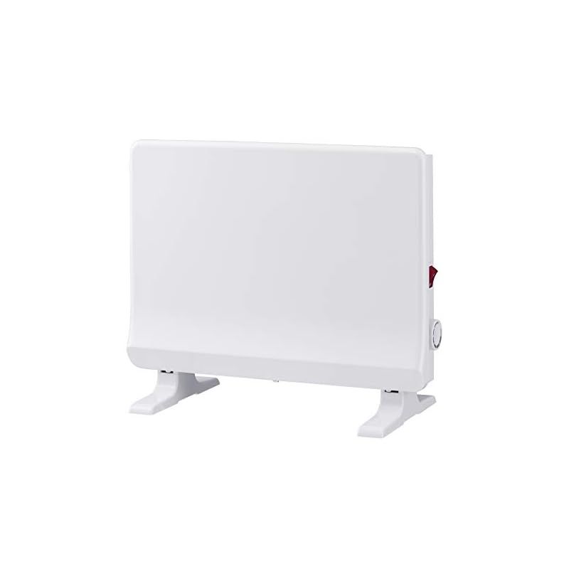 スリーアップ ミニパネルヒーター トイレ 脱衣所 300W ポカポカ暖 空気を汚さない 壁掛け対応 安全設計 ミニヒート マットホワイト PHT-1731MW 0
