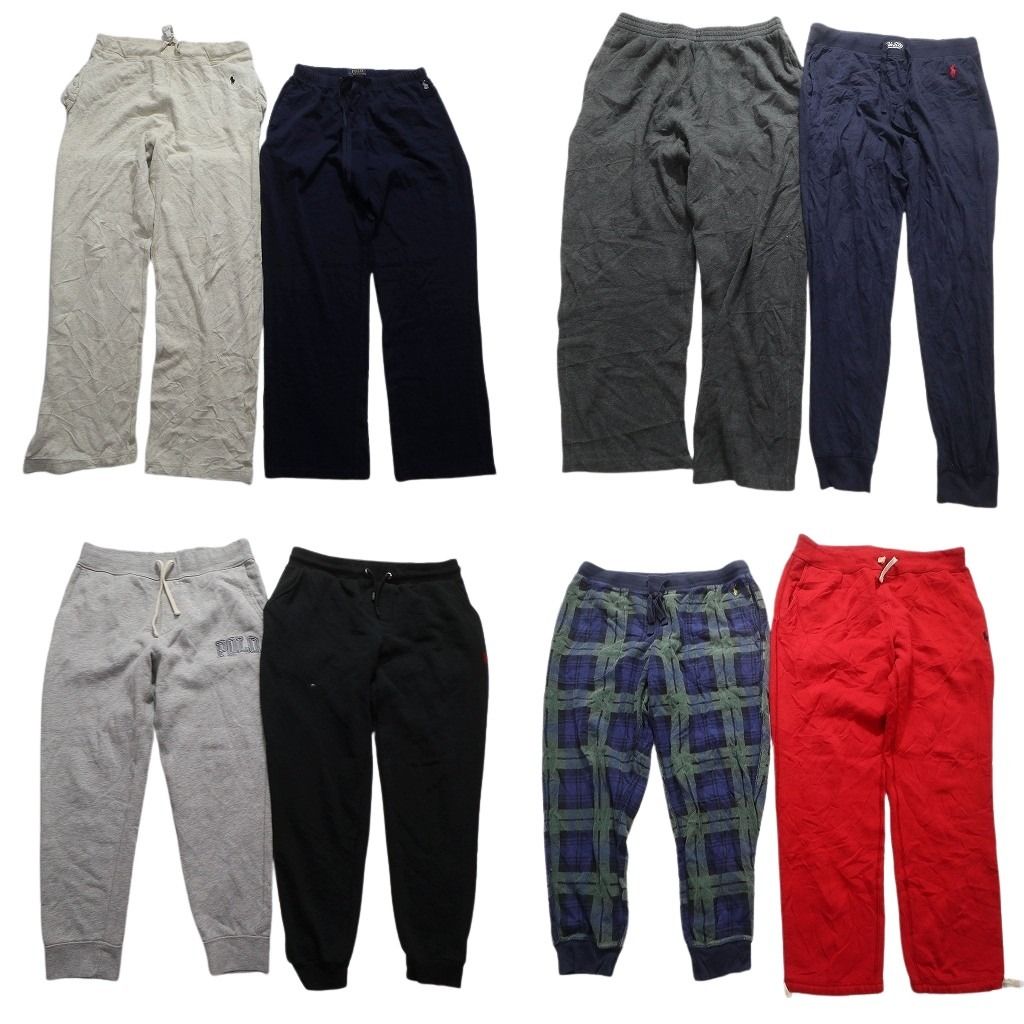 古着卸 ラルフローレン スウェット パンツ 8枚セット メンズ S |M |L チェック 無地 ワンポイント 古着 NA7631
