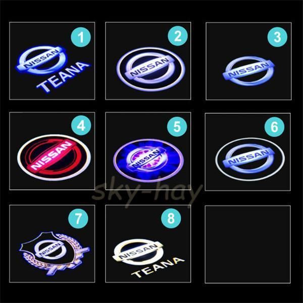 日産 NISSAN LED ロゴ プロジェクター ドア カーテシランプ 純正交換
