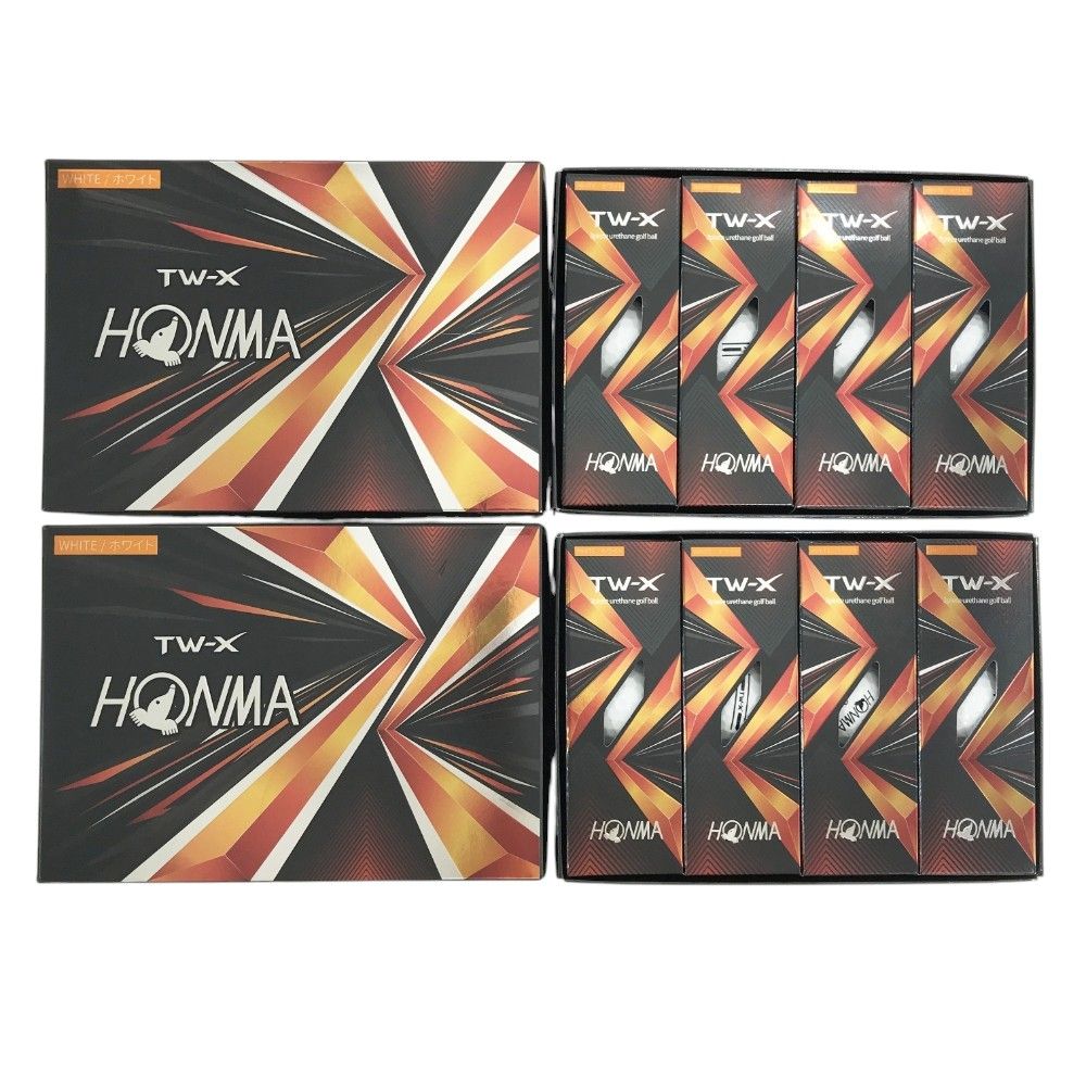 HONMA ホンマゴルフ TW-X ゴルフボール 2ダース  ホワイト系  [240101372677] ゴルフウェア ストスト