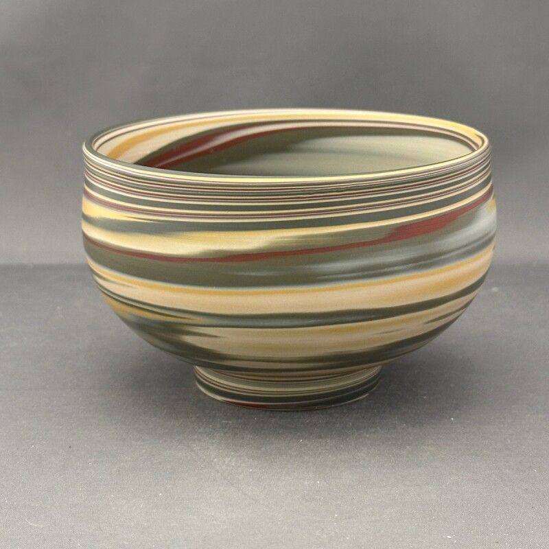 常滑焼節彦作練り込み抹茶碗 迷彩D 常滑焼 宗則 作 緑泥金彩