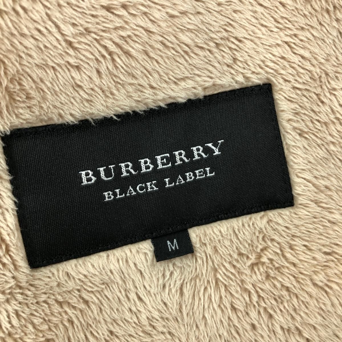 美品】バーバリーブラックレーベル ライダース ダウンジャケット ロゴ