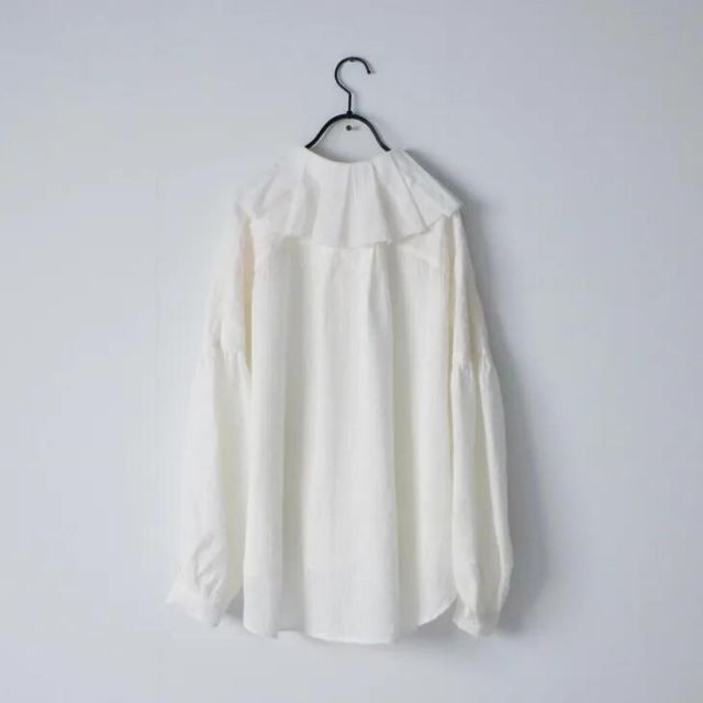 MAGALI トップス　新品未使用品 MAGALI | ストライプリネン・アンティークカラー・ブラウス