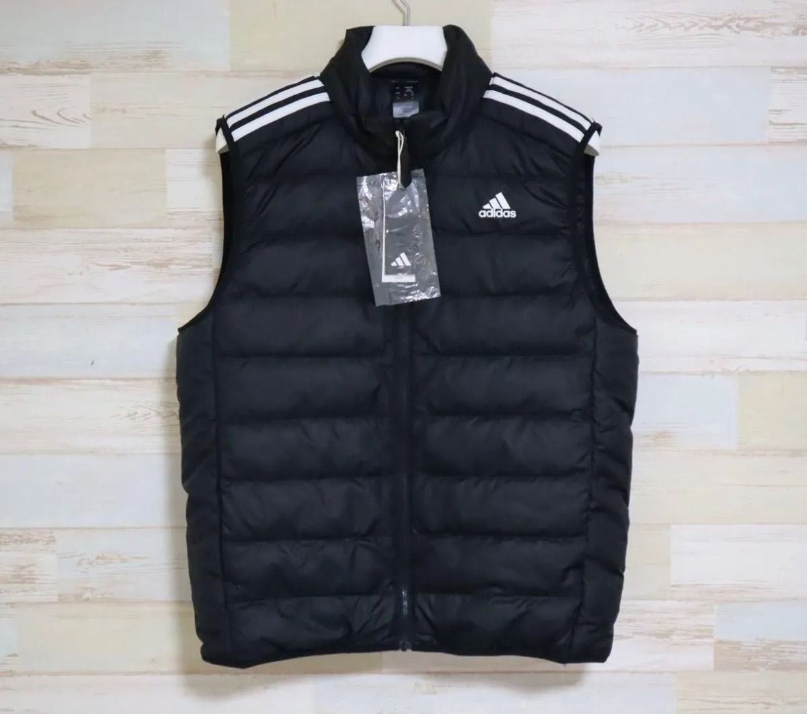 M〜XOサイズ adidas アディダス メンズ エッセンシャルズ ダウンベスト ブラック